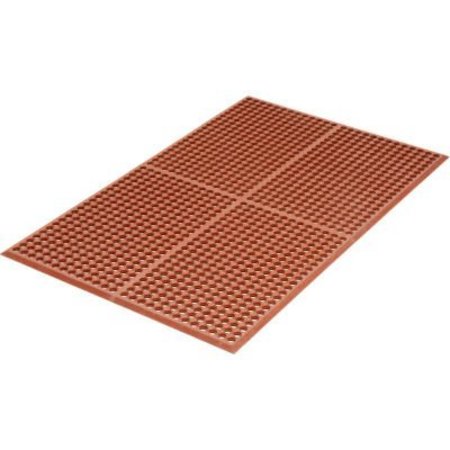 APACHE MILLS Apache Mills WorkStep Anti Fatigue Drainage Mat 1/2in Thick 3' x 20' Red 3937801013X20